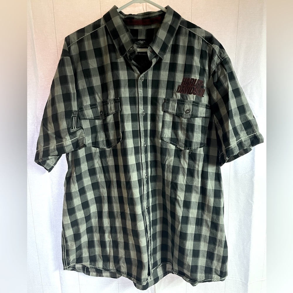 Harley Davidson Men’s Button Up Short Sleeve Shirt